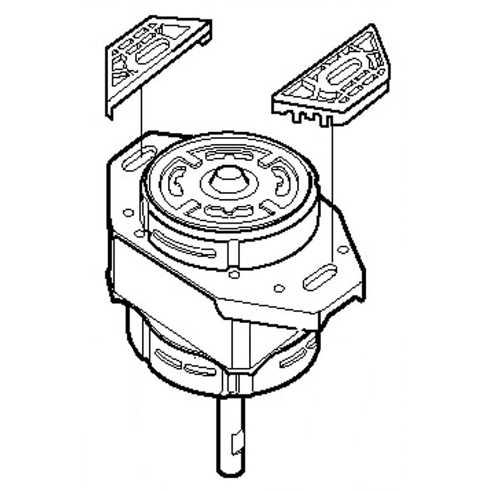 Part #wh20X20534, Washer Drive Motor / 11.40 x 10.40 x 7.80