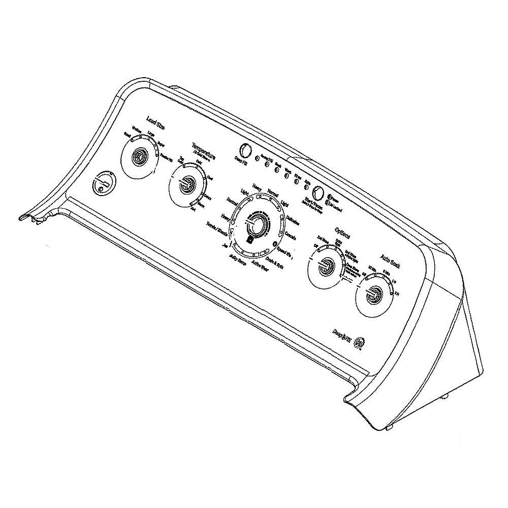 GE Part #wh22X28844, Control Panel White | 30.00 x 10.00 x 12.00