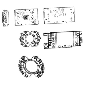 Washer User Interface Assembly (replaces Wh22x31163) WH22X34919