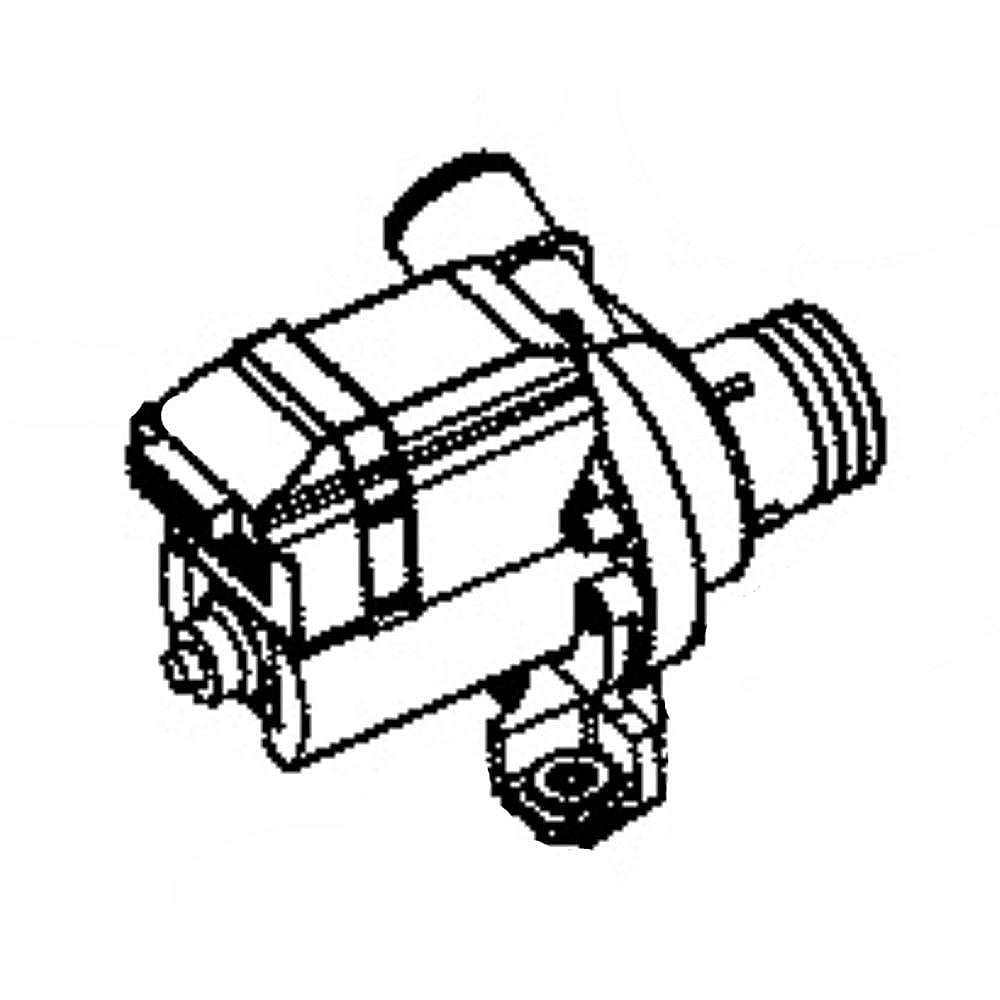 Part #wh23X26206, Laundry Center Washer Drain Pump / 8.80 x 6.70 x 5.20