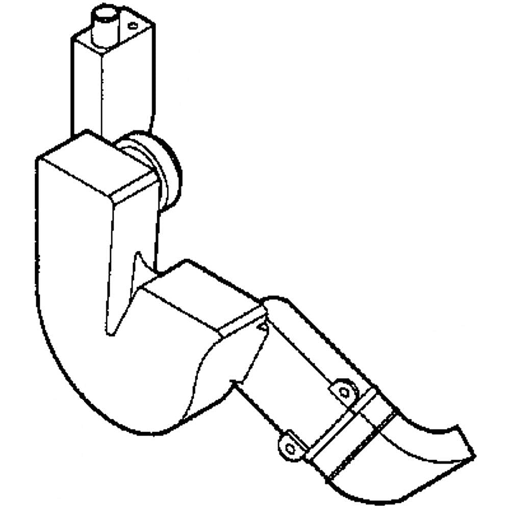 GE Part #wh41X10060, Siphon | 16.00 x 8.00 x 3.40
