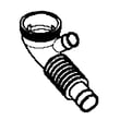 Washer Tub-to-pump Hose for GE WCVH4815K0MS - Part WH41X10234