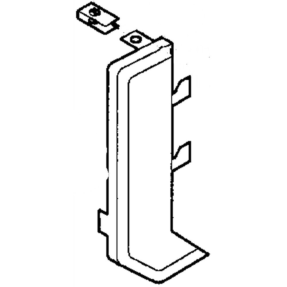 GE Part #wh42X10225, End Cap | 8.00 x 7.50 x 1.40