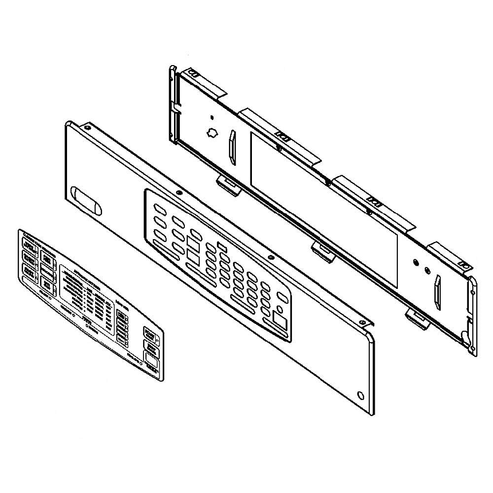 GE Part #wh42X10742, Control Panel | 33.00 x 7.40 x 3.40