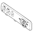 Backsplash Assembly for GE GCWP1000M2WW - Part WH42X10888