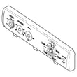 Backsplash Assembly for GE GTWP2250D1WW - Part WH42X10909