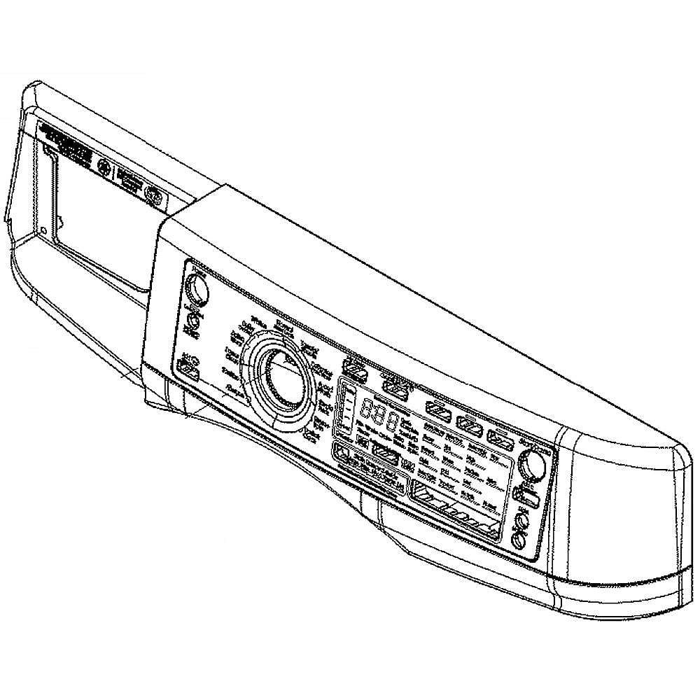 GE Part #wh42X20954, Washer Panel Assembly | 30.50 x 9.80 x 4.00