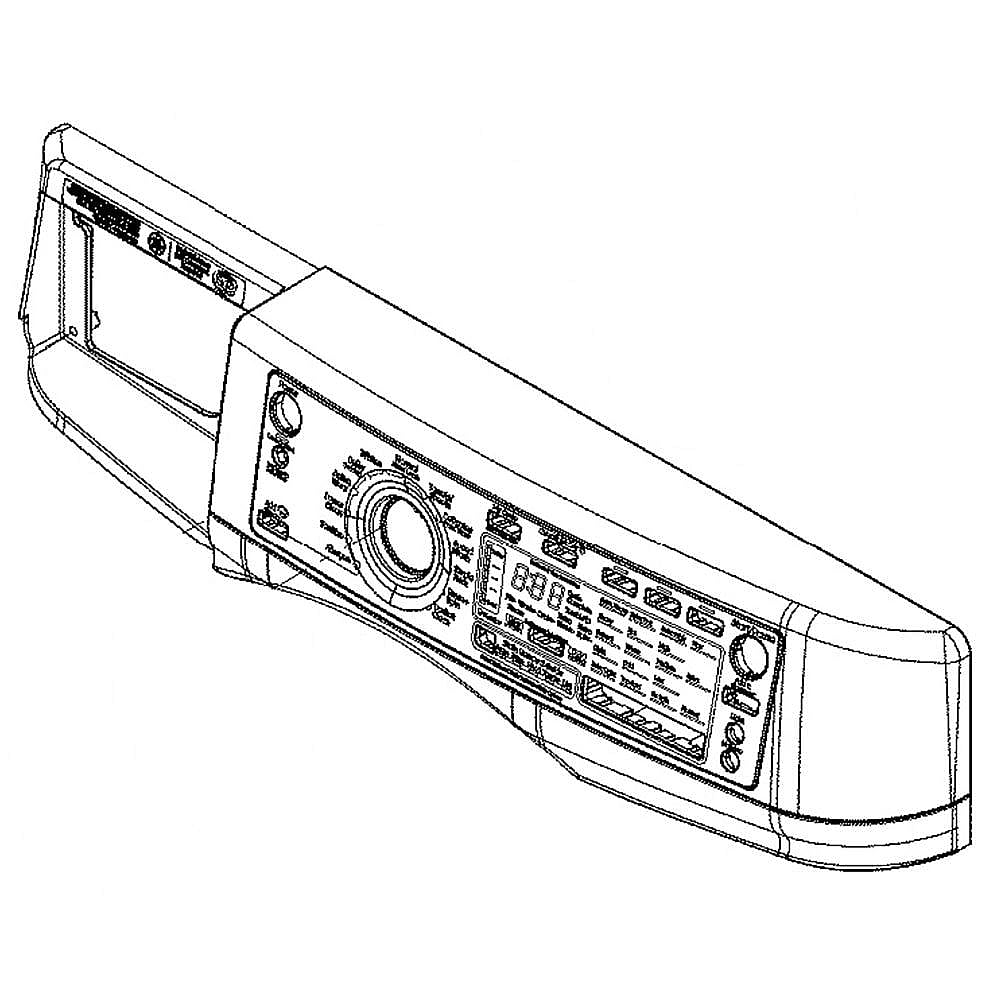 GE Part #wh42X25562, Panel Asm Control Bezel (Ww)