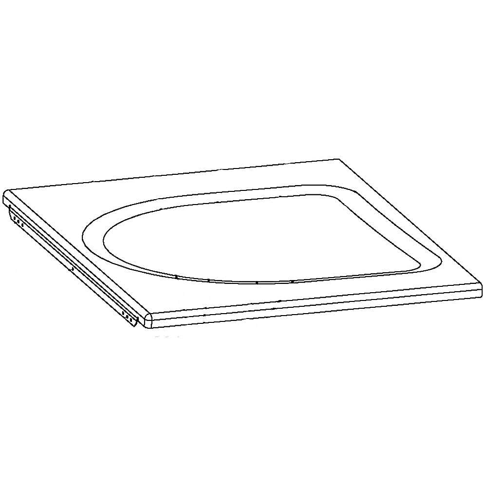GE Part #wh44X21557, Washer Top Panel | 29.60 x 28.90 x 3.70