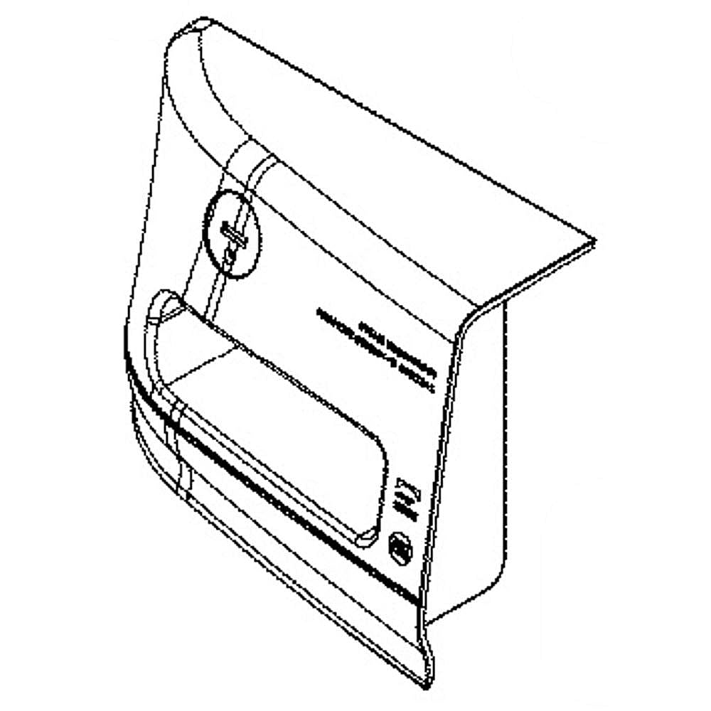 GE Part #wh47X25573, Door Dispenser Asm (Ww) | 9.40 x 9.30 x 6.10