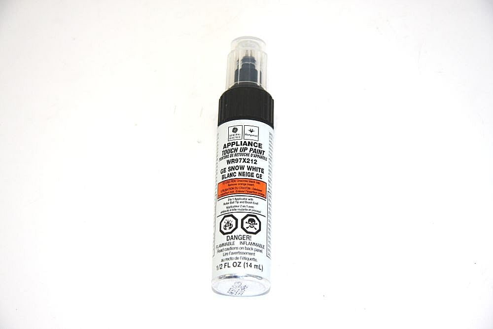 Part #wr97X212, Appliance Touch-Up Paint, 1/2-Oz (White) / 4.10 x 0.70 x 0.70