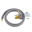Dryer 3-prong Power Cord, 4-ft for GE DDP1270FAW - Part WX09X10002