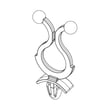Fastener for Samsung DV5471AGW/XAA-01 - Part 6046-000310