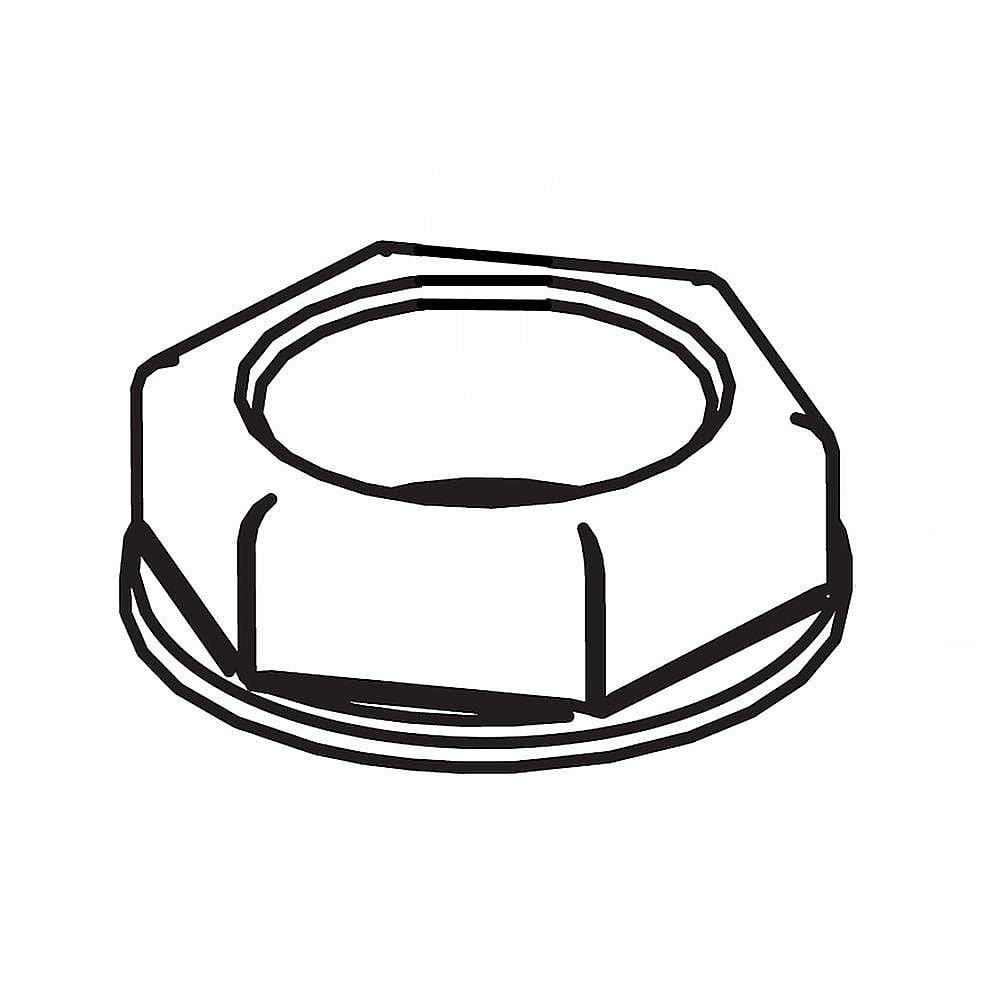 Part #dc60-50003A, Washer Spin Nut (Replaces Dc60-50003B) / 1.69 x 1.65 x 0.71