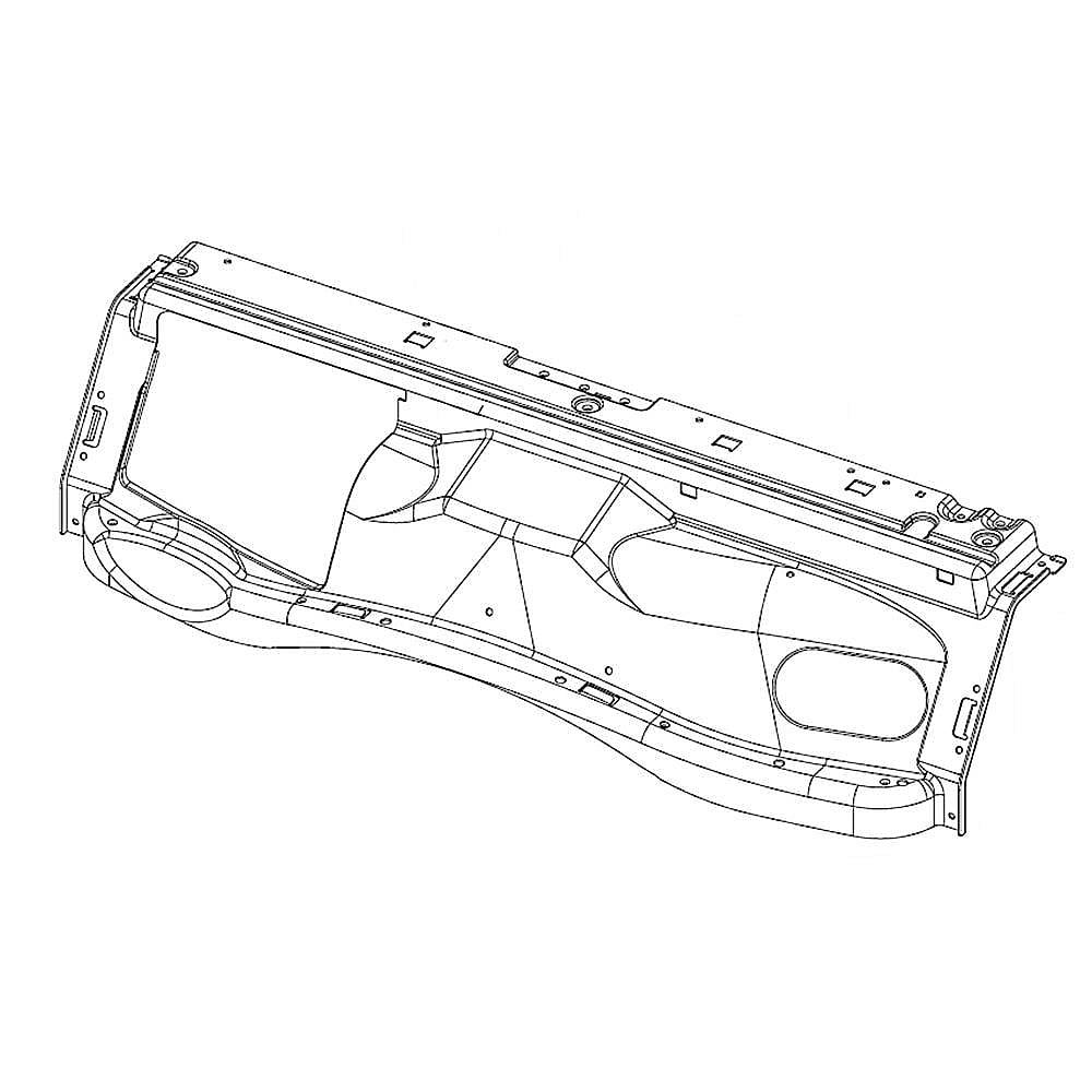 Part #dc61-02617A, Washer Control Panel Frame Plate