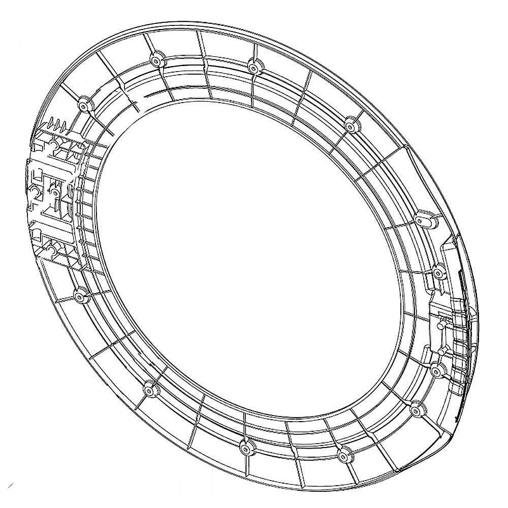 Part #dc61-02634A, Washer Door Glass Retainer / 23.62 x 23.62 x 1.97