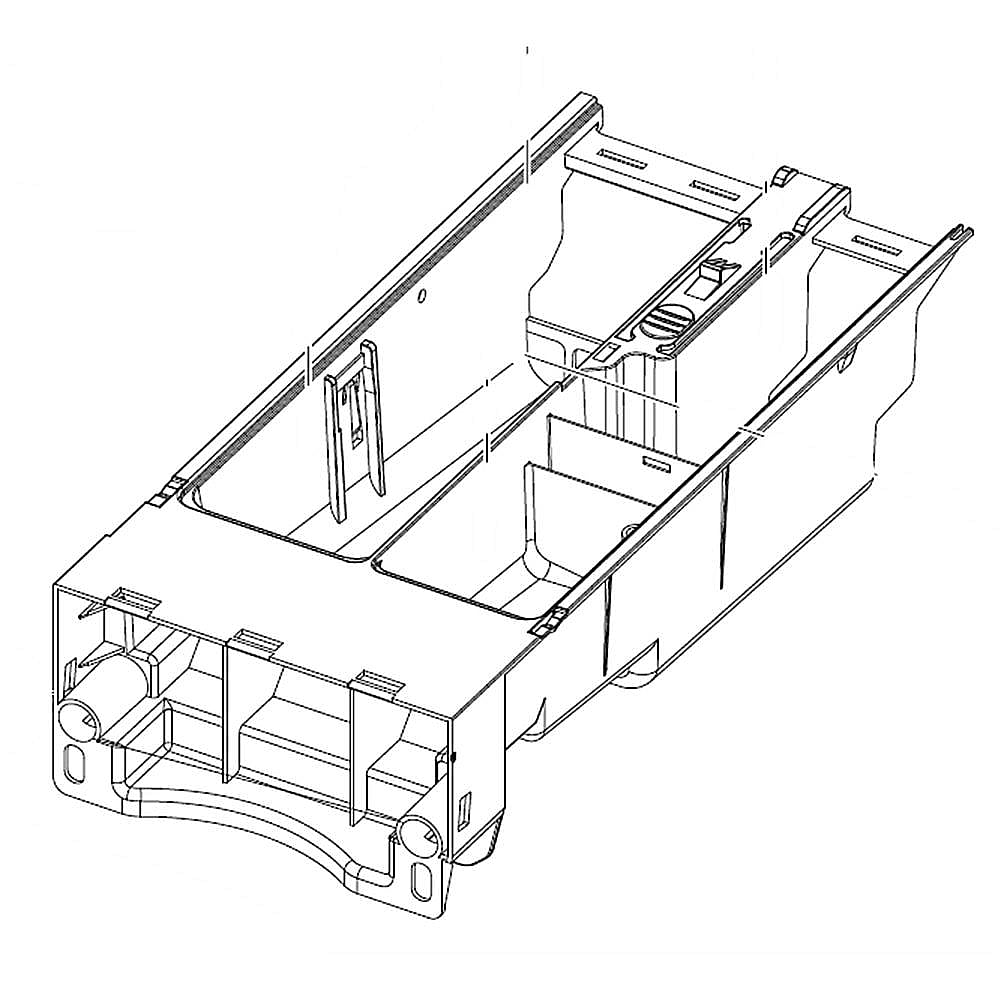 Part #dc61-03915A, Washer Dispenser Drawer / 5.59 x 12.83 x 3.07