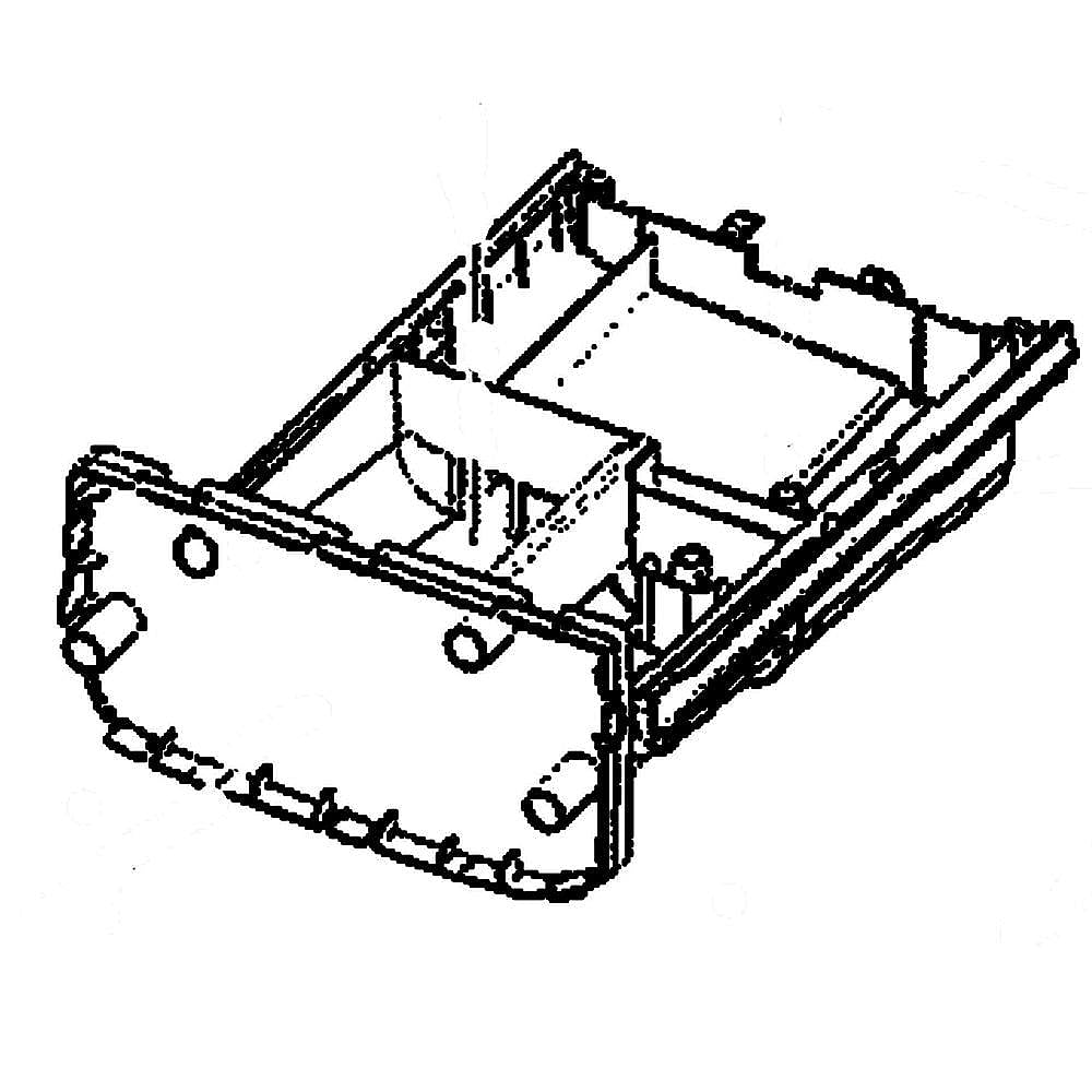 Part #dc61-04862A, Washer Dispenser Drawer / 4.37 x 2.99 x 2.91
