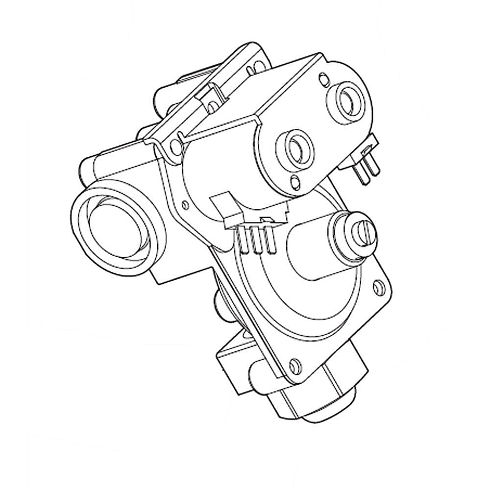 Part #dc62-00201C, Dryer Gas Valve / 5.28 x 4.88 x 4.57
