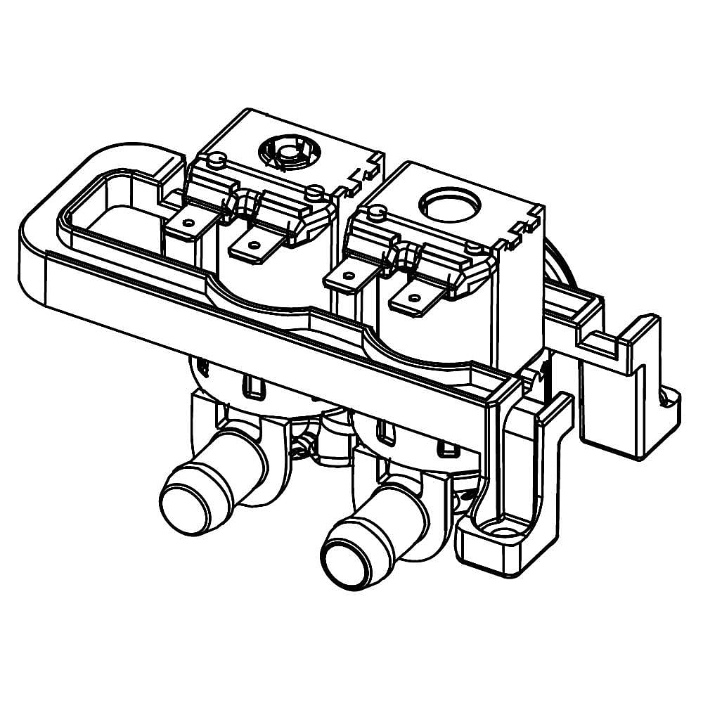 Part #dc62-00311Q, Washer Water Inlet Valve / 2.48 x 2.36 x 3.15