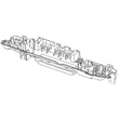 Washer Control Panel Base for Samsung WA45H7200AW/A2-01 - Part DC63-01431A