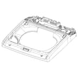 Cover Top for Samsung WA44A3205AW/A4-00 - Part DC63-02112A