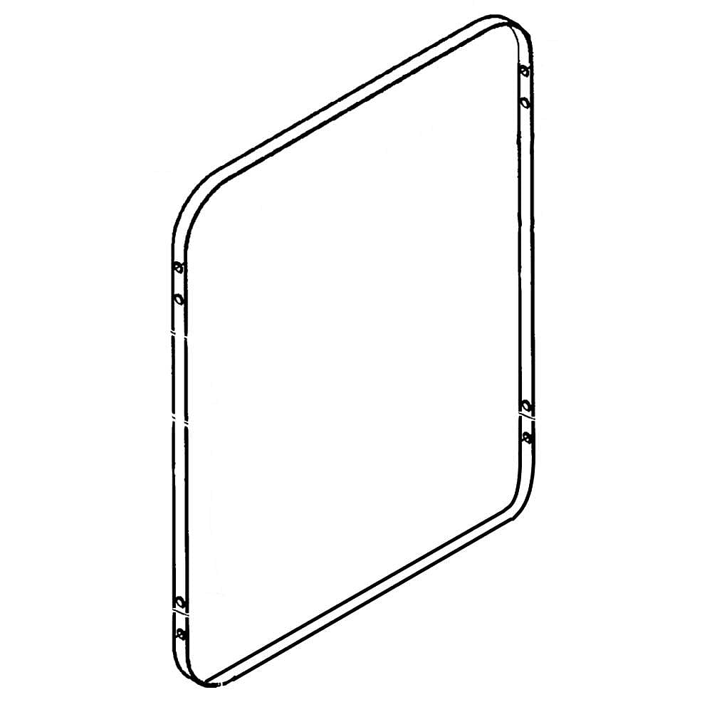 Part #dc64-00099A, Samsung Dryer Door Outer Panel