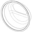 Washer Door Glass for Samsung WF50K7500AW/A2-00 - Part DC64-02965A