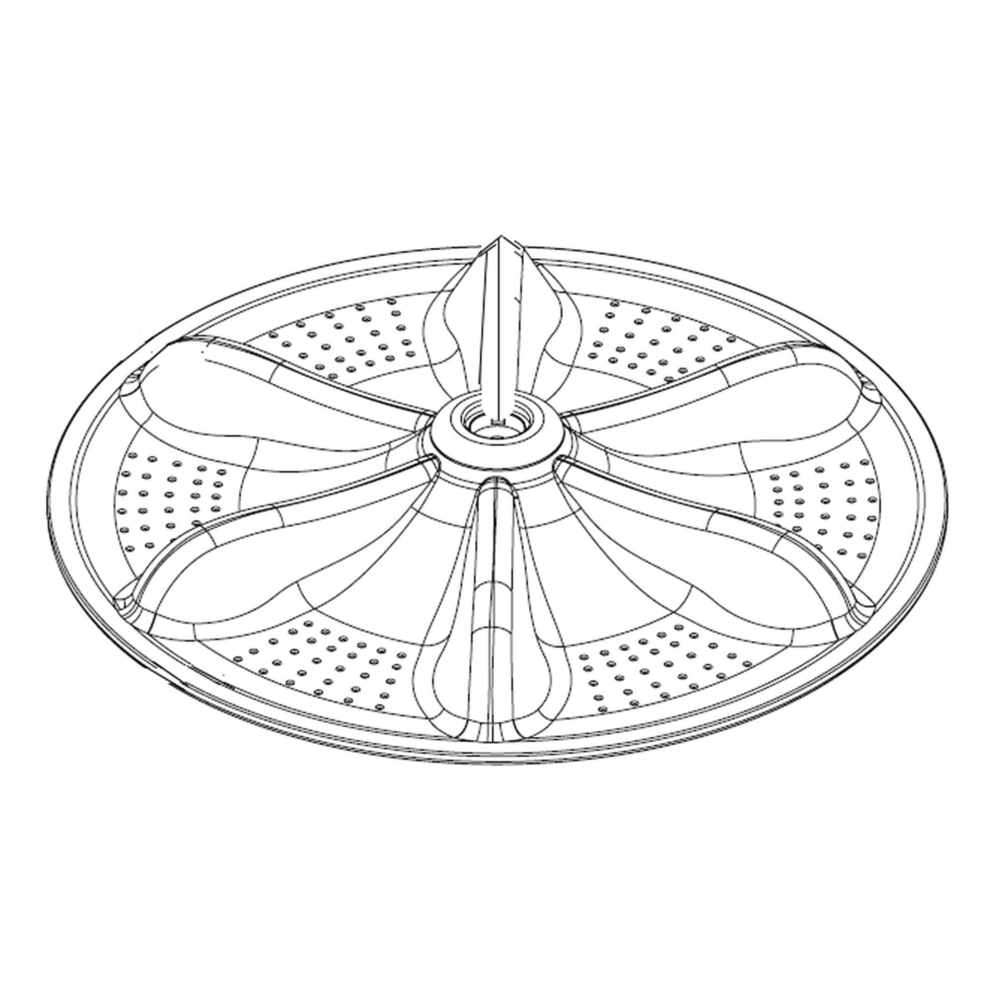 Part #dc66-00883B, Washer Washplate (Replaces Dc66-00883A)