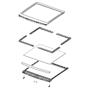 Washer Top Panel And Lid Assembly DC97-19575K