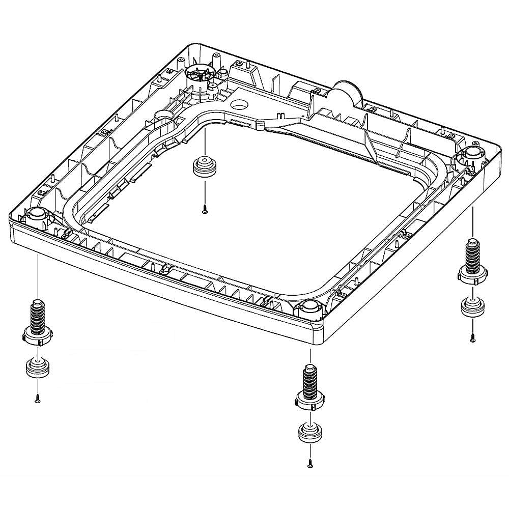 Part #dc90-17907C, Base Assembly / 31.10 x 28.74 x 7.48
