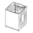 Assy Frame Case Parts for Samsung WA50R5400AW/US-00 - Part DC90-27225A