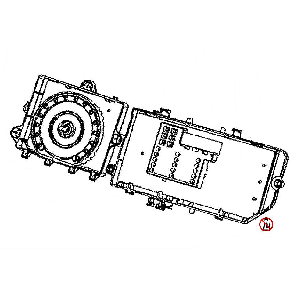 Photo of Samsung Part #dc92-01607P, Dryer User Interface | 15.75 x 8.27 x 7.87 from Repair Parts Direct