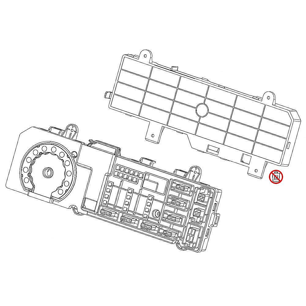 Part #dc92-01623G, Washer Electronic Control Board Assembly / 18.00 x 6.00 x 6.00