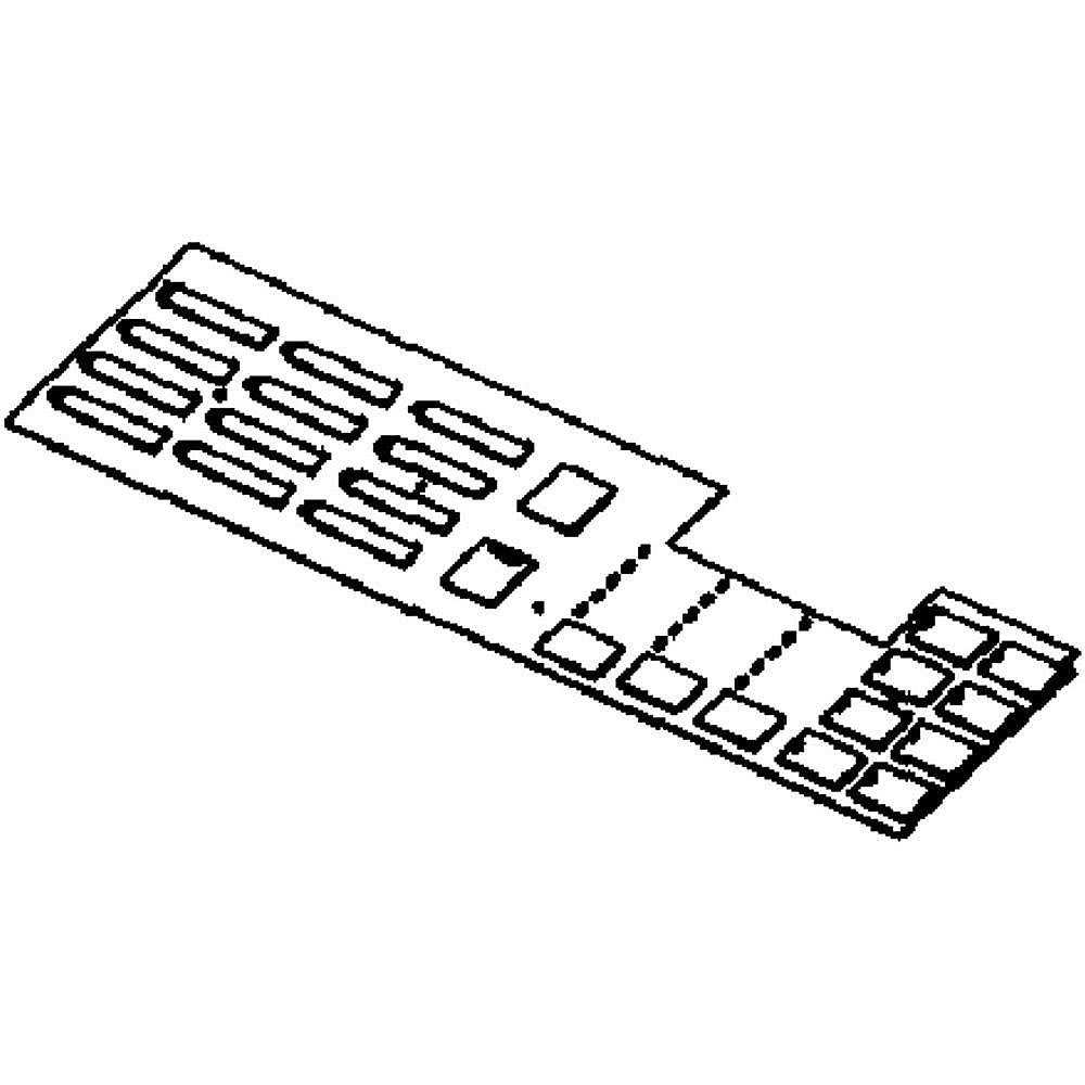 Part #dc92-01863A, Washer User Interface / 14.57 x 4.72 x 2.36