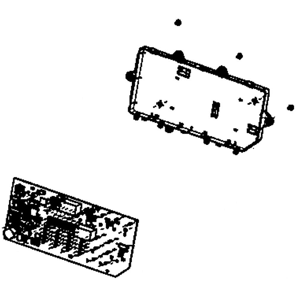 Dryer Electronic Control Board and Display Assembly