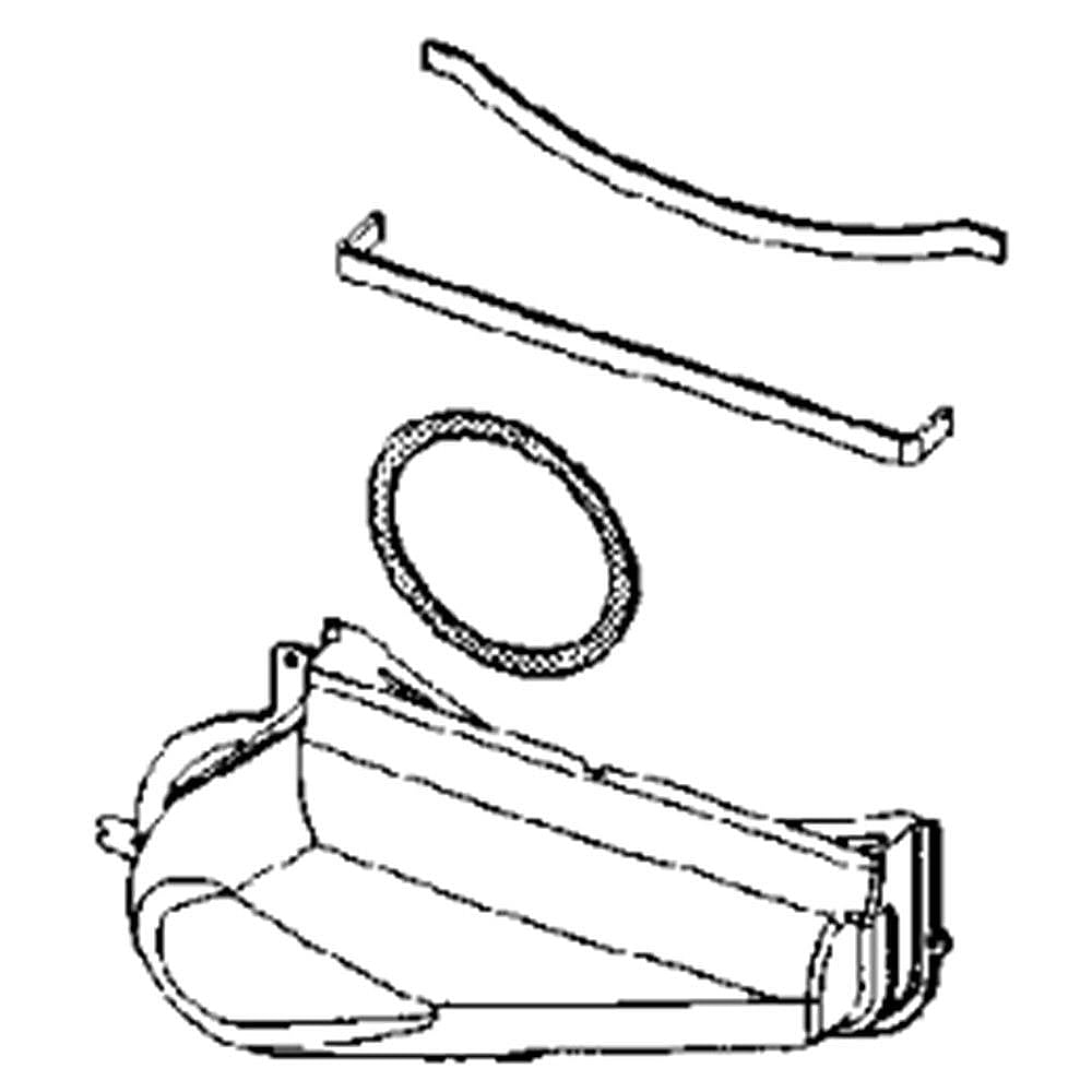 Part #dc93-00187A, Dryer Lint Chute Assembly