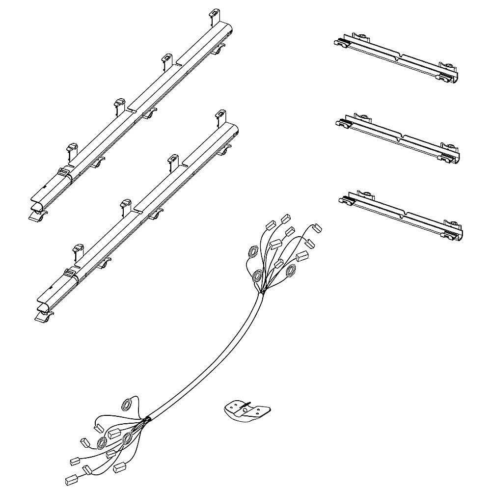 Part #dc93-00251Q, Washer Wire Harness / 28.78 x 6.06 x 3.94