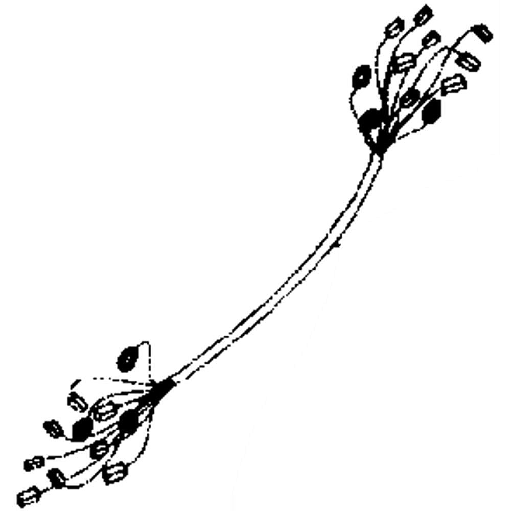 Photo of Samsung Part #dc93-00476B, Washer Wire Harness | 18.90 x 0.79 x 1.77 from Repair Parts Direct