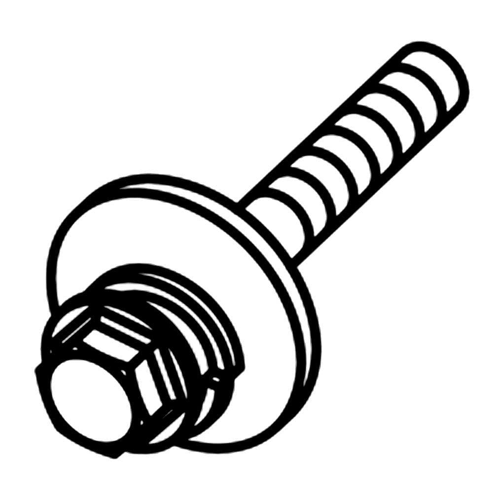 Part #dc97-02412A, Washer Bolt (Replaces Dc60-40138A) / 2.00 x 1.00 x 1.00