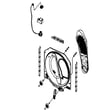 Dryer Drum Rear Cover for Samsung DV511AGR/XAA-02 - Part DC97-15001G