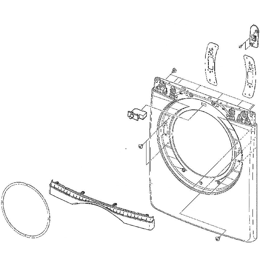 Samsung Part #dc97-15509G, Frame Fron