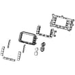 Dryer Control Panel Button Set for Samsung DV520AEP/XAA-01 - Part DC97-16023A