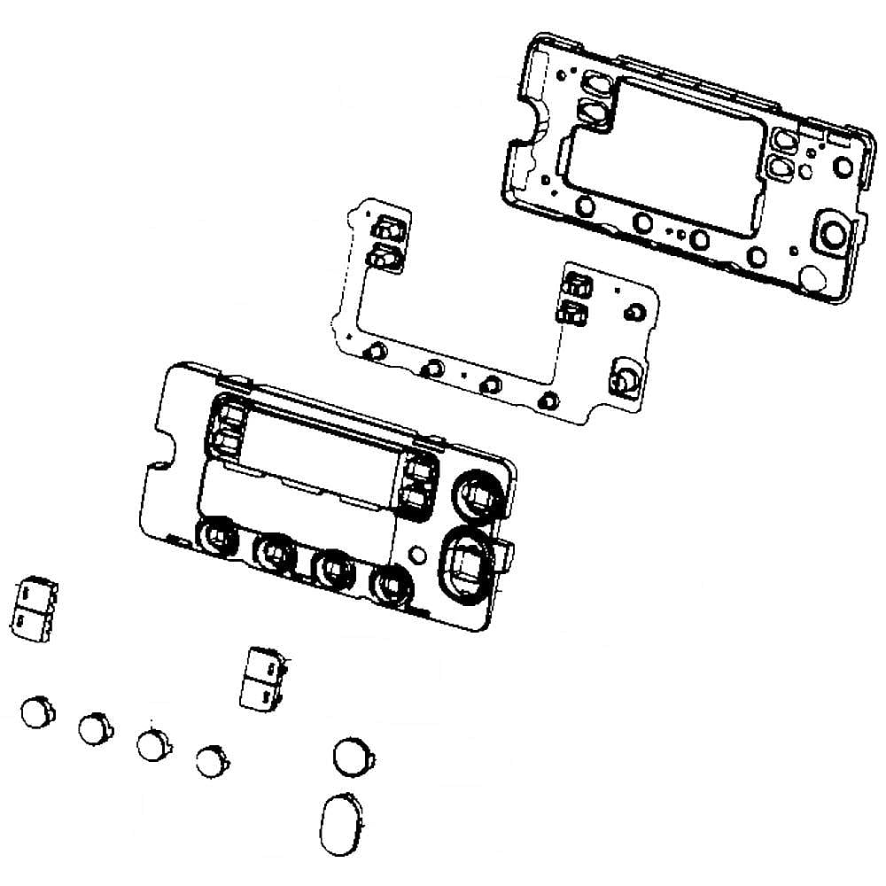 Part #dc97-16064A, Dryer Control Panel Button Set