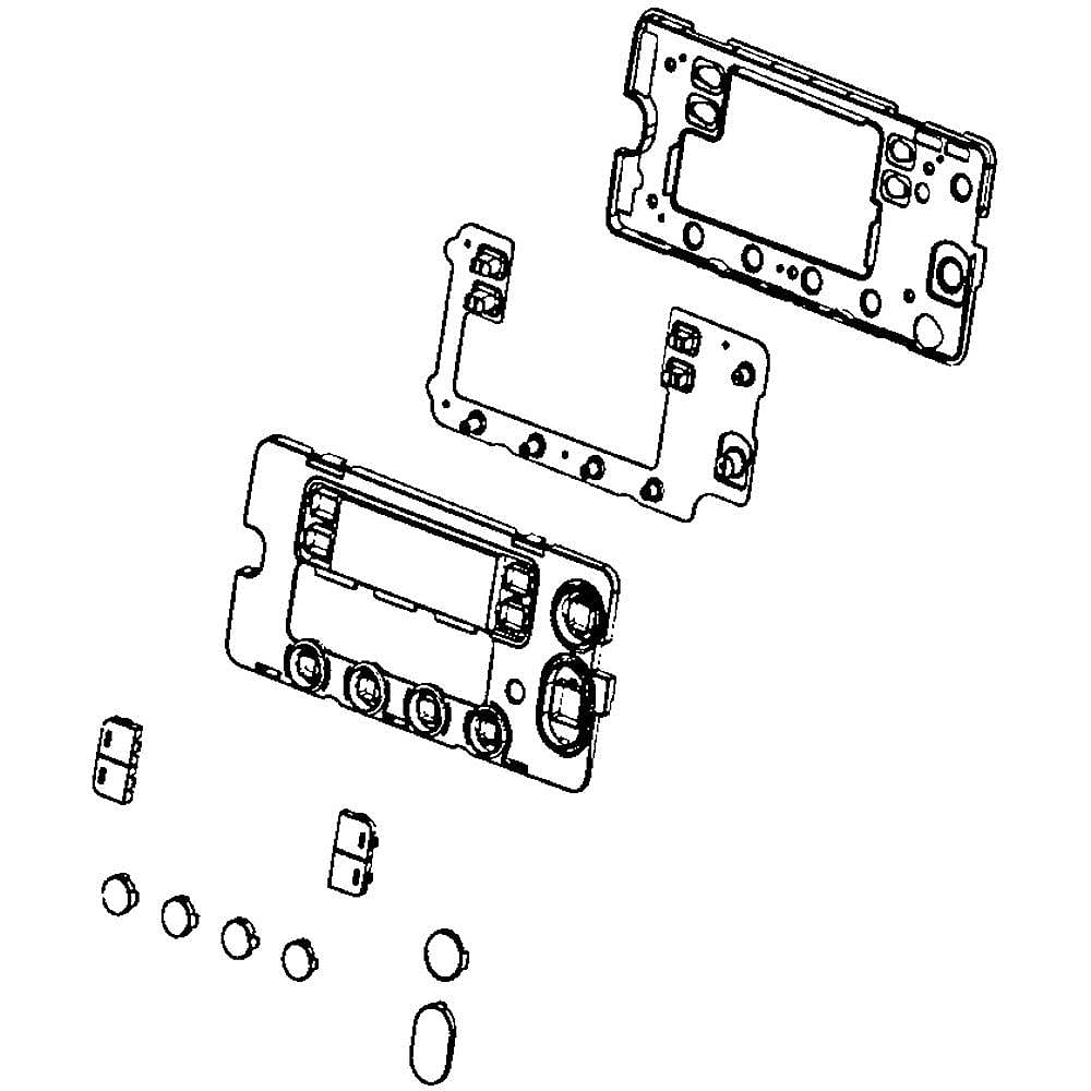 Part #dc97-16064D, Dryer Button / 4.53 x 9.84 x 0.79