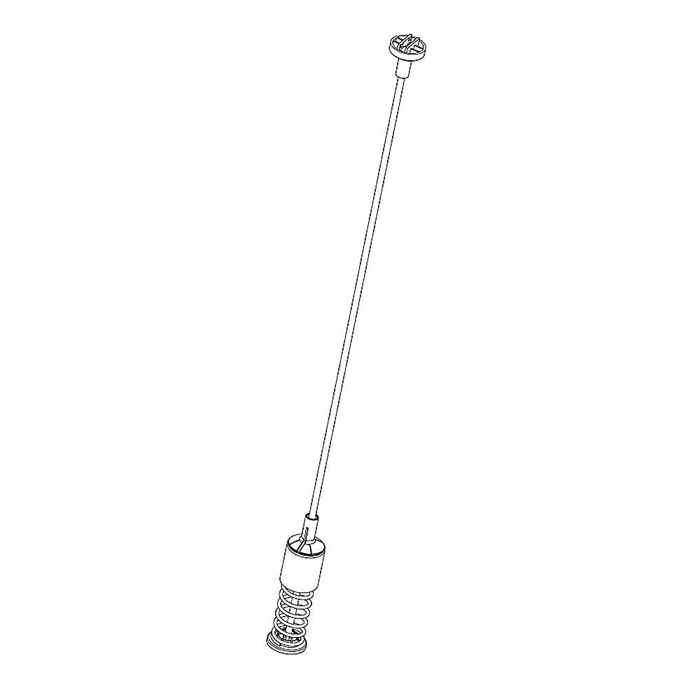 Part #dc97-16350U, Suspension Rod And Spring Assembly (Dc97-16350U) - Washer Support Part By Samsung / 25.47 x 1.30 x 1.30