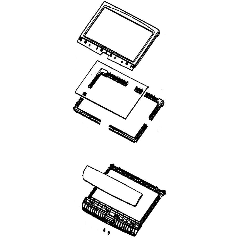 Part #dc97-16762B, Washer Lid Assembly
