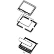 Washer Lid Assembly for Samsung WA5451ANW/XAA-02 - Part DC97-16762B
