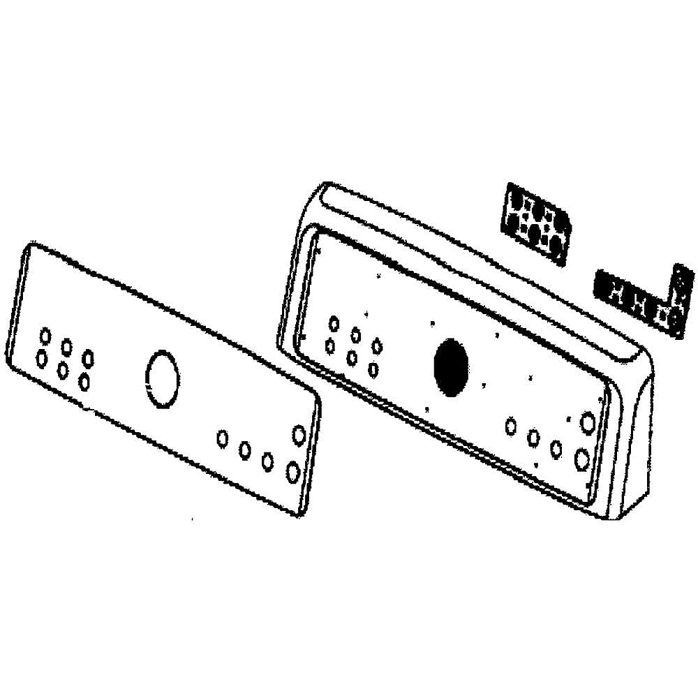 Photo of Samsung Part #dc97-16772B, Washer Control Panel from Repair Parts Direct
