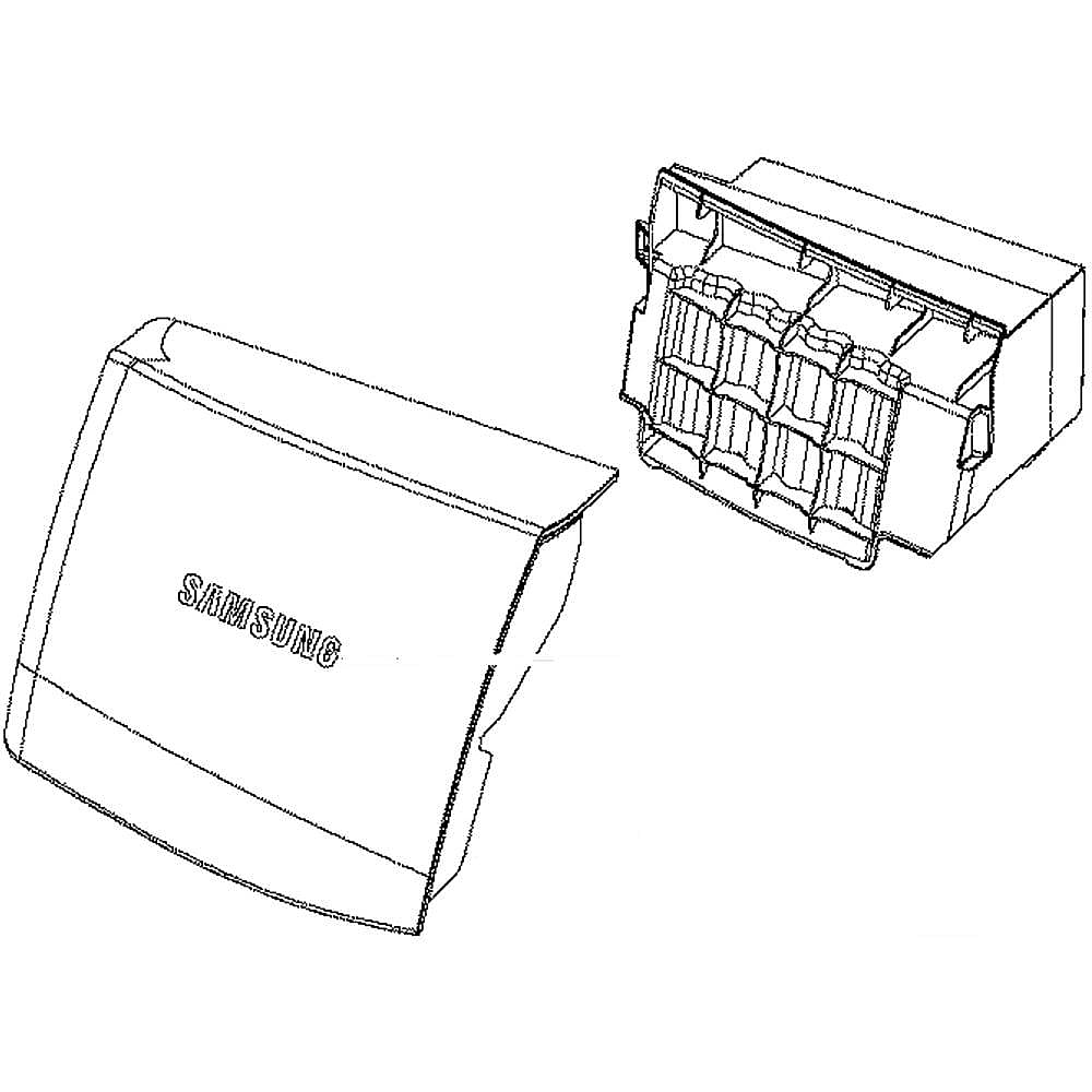 Part #dc97-17013A, Washer Dispenser Drawer Handle Assembly